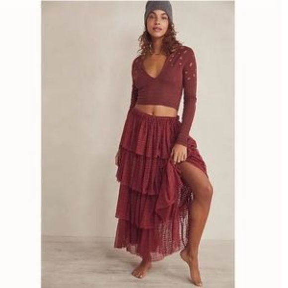 Free People Dresses & Skirts - NWT Free People Let's Go Girls maxi skirt